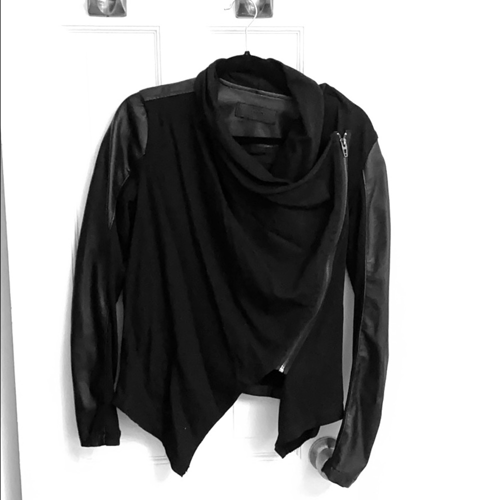 Asymmetrical Draped Black BLANK-NYC Jacket